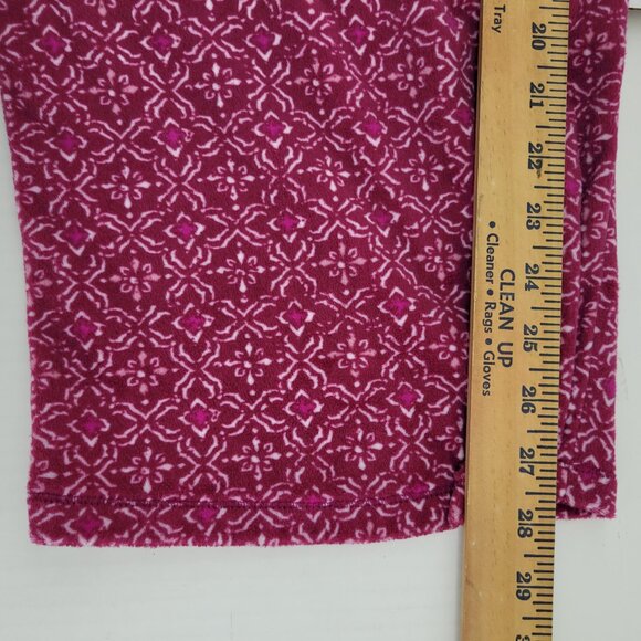 NAUTICA Pajama Set Women's XL Berry Fleece Top & Pants Pockets Drawstring - Picture 14 of 14